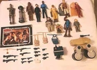 VTG 1980s 38 Lot Kenner Star Wars Figures Vehicles Weapons Blasters Accessories