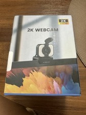 2K Webcam Quad HD 2K USB Black High Resolution Video Camera for PC Laptop