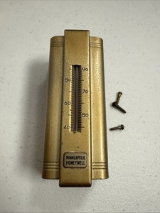 VINTAGE HONEYWELL WALL THERMOSTAT Art Deco Style USA 1950s UNTESTED AS-IS