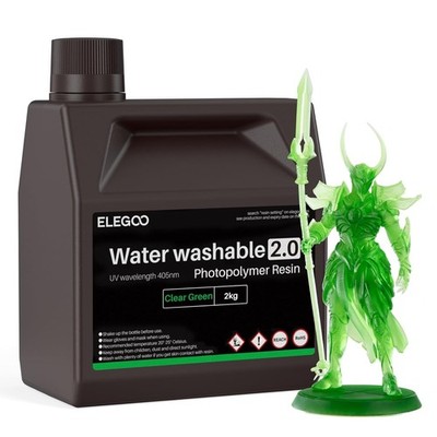 3D Drucker Resin 2.0 wasserwaschbar, schnell aushärtend, für LCD DLP SLA, 2000g