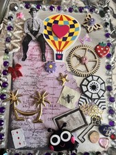 Junk Journal /scrapbook 5 Vintage Junk Journal Ephemera. 5 Cards W/ Envelopes.