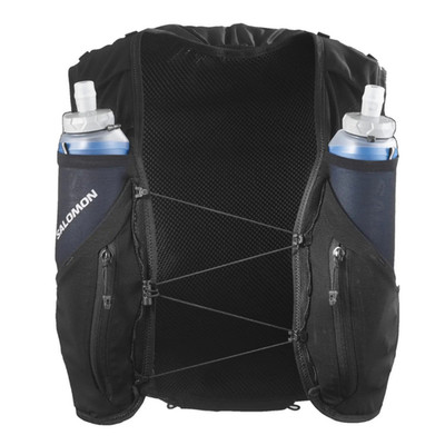 Salomon Unisex Advance Skin 12, 12 Liter Hydration Trail Running Vest Black