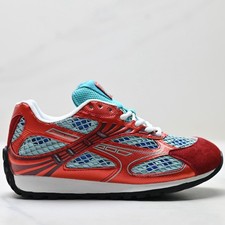 Bottega Veneta Orbit Mesh Suede Retro Running Low  Top Sneakers