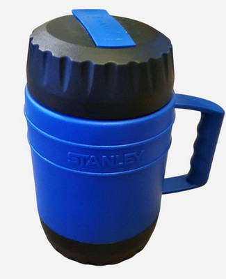 Stanley 17oz Heatkeeper Food Soup Blue Vacuum Flask Handle Thermos With Spoon