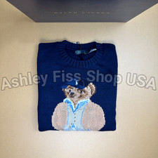 Polo Ralph Lauren Polo Bear Crewneck Knit Sweater Women's Medium NWT