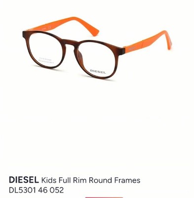 Neue Diesel Kids DL 5301 052 46 17 135 Brillengestell Fassung 