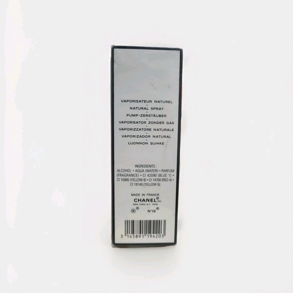 CHANEL N19 EAU DE TOILETTE 50 ML Raro Nuevo, SALADO