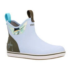 XTRATUF Women's ADB Guy Harvey 6in Sky Blue Marlin Ankle Deck Boot (XWABGH20)