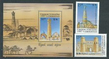 Usbekistan - Briefmarke Yvert 94/5+Hb 14 ** MNH