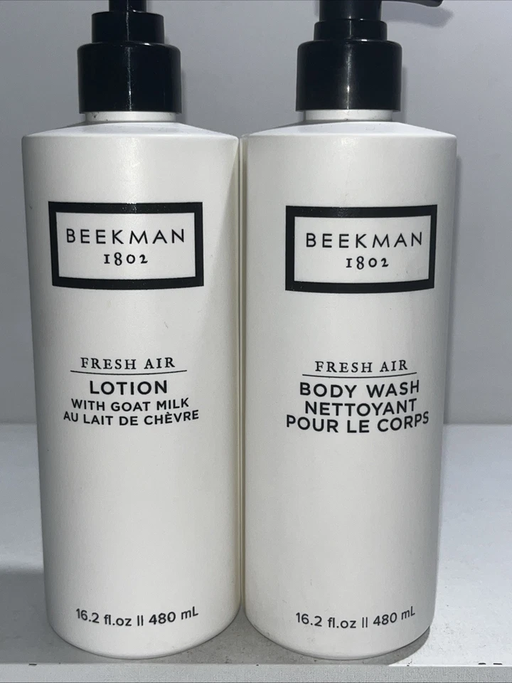 2 lociones nuevas Beckman 1802 Fresh Air 1 y 1 gel de baño, la bomba está encendida loción  Foto 2 de 4
