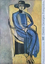 Henri Matisse Portrait of Greta Prozor Centre Pompidou 1982 Poster 27.5 x 19.5