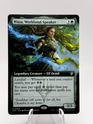 Nissa, Worldsoul Speaker 0029 Extended Art Commander: Aetherdrift DRC MTG NM