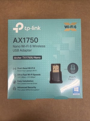 TP-Link Archer TX1750U Nano Wi-Fi 6 AX1750 Dual-Band MU-MIMO USB Adapter