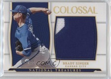 2022 National Treasures Colossal Materials Holo Gold 20/25 Brady Singer 12xs
