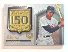 2019 Topps - 150th Anniversary Commemorative Medallion Rod Carew #AMM-RCA /150