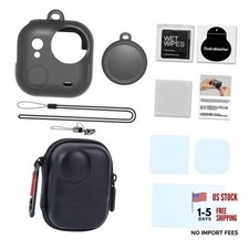 Camera Accessory Kit for Insta 360 GO Ultra, Tempered Glass, Silicone Case