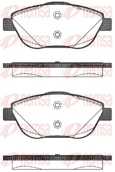 Bremsbelagsatz Scheibenbremse Remsa 1392.10 FüR Ds CitroËN Peugeot 2008 1 Thp C3-image