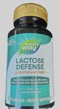 Nature's Way Lactose Defense Digestive Enzymes - 100 Capsules EXP 02/2028 