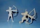 Vintage 1950s Marx Western Fort Play Set Vinyl 60mm Indian Bowman