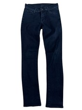 7 For All Mankind Indigo Blue Low-Rise Slim Boot Denim Jeans Women's Size 27