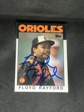 Floyd Rayford 1986 Topps #623 Baltimore Orioles Auto Autographed Signed MLB Card