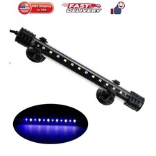 Aquarium LED Submersible Light 7.5 Inch Underwater Fish Tank Light White Blue