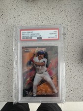 2024 Topps Finest Wyatt Langford Orange Refractor /25 #97 PSA MINT 10 POP 1