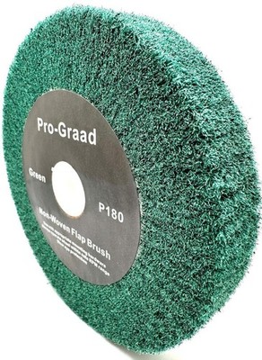 Pro-Graad Non-Woven Bench Grinder Polishing Burnishing Finishing Flap Brush Whe