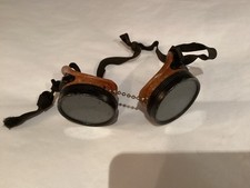RARE ANTIQUE AUTHENTIC BAKELITE INCREDABLE WELDING GOGGLES MUST SEE NO RES