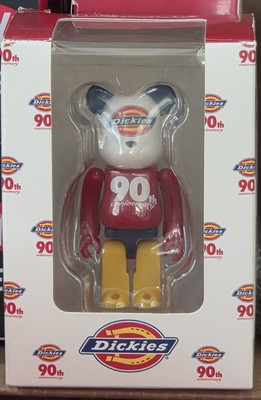 Dickies 100% Be@rbrick 90th Anniversary Collaborative Logo Figure New