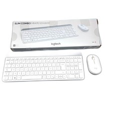 Logitech Tastatur Maus Set Computerzubehör MK470 Slim Combo kabellos weiß Azerty
