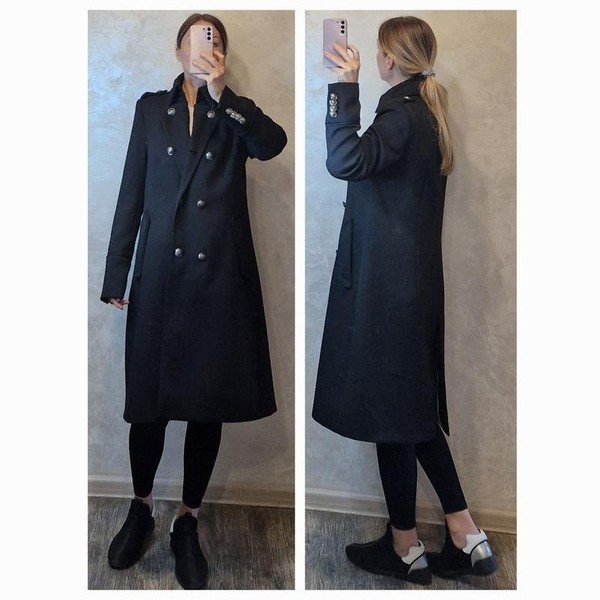 Women DRYKORN Coat Black Polyester 38 / M / 46