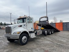 2013 Peterbilt 348 Rollback Flatbed Winch Triple Axle Truck Paccar At Bidadoo