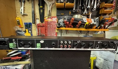 Adastra ML432 1HE Mic Line Mixer 19'' Rack Mount XLR 6,35mm Klinke AUX-Eingänge