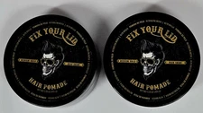 Fix Your Lid Hair Pomade Medium Hold High Shine 3.75 oz 2 Pack