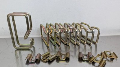 6 Pack 3x1.5 Metal D-Ring Cable Management Clip Brackets 3x1.5''