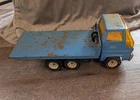 1970s Tonka Pressed Steel Blue Flatbed Tow Truck - Operational