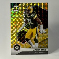 2021 Panini Mosaic #84 Adrian Amos Prizm Reactive Yellow