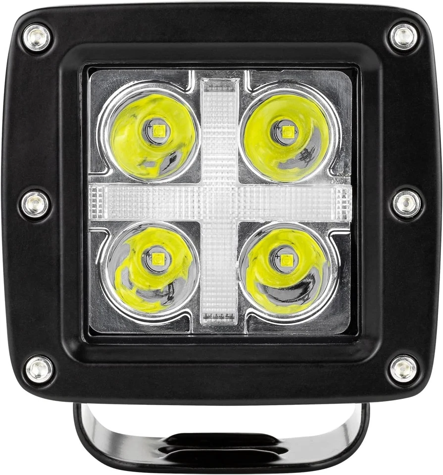 Bully - Par de luces LED todoterreno de 3" - 16W 1000lm 9-32V 6000k temperatura de color Foto 2 de 4