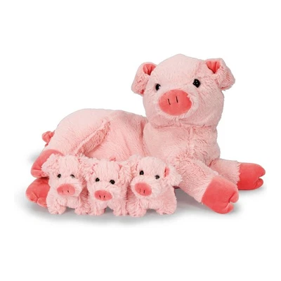 Schweine-Mama mit Babys Kuscheltier Noxxiez Ferkel Stofftier