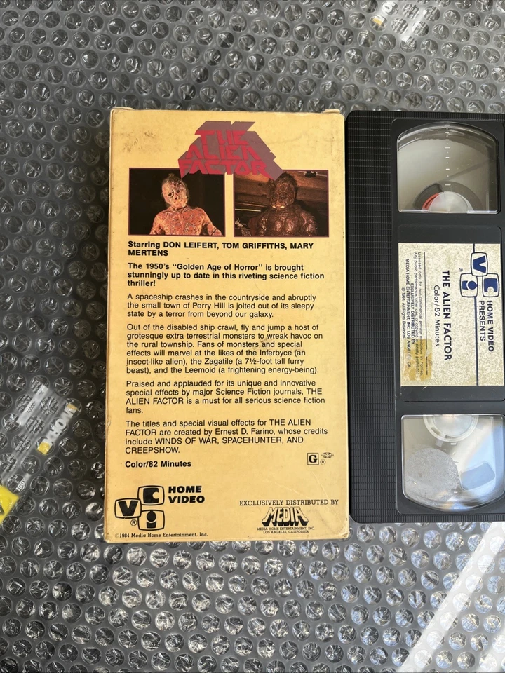 THE ALIEN FACTOR 1984 RARE VCI VHS Don Dohler Sci-fi - Image 4 of 4