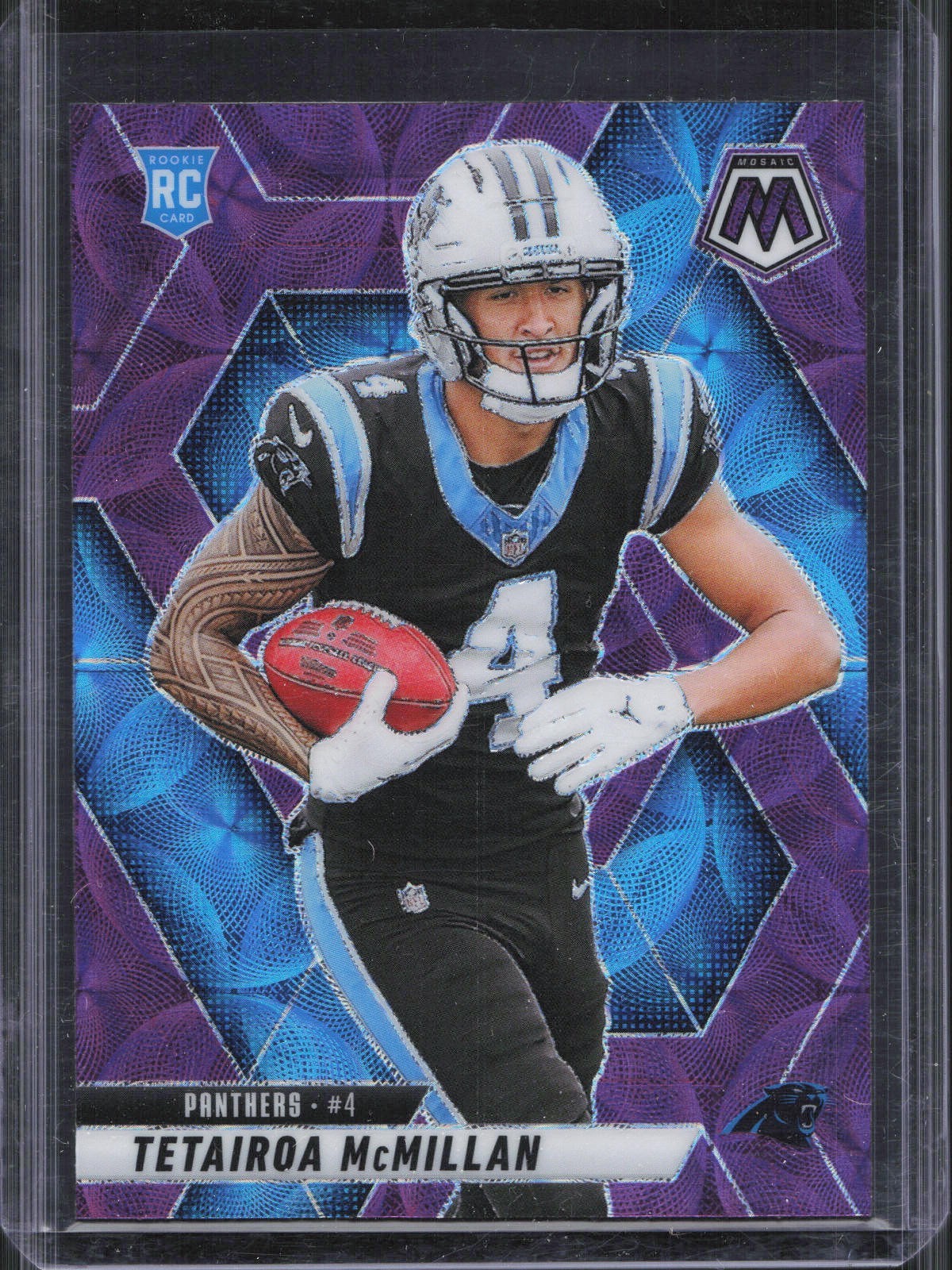2025 Panini Mosaic Tetairoa McMillan #309 Rookie Purple Scope Prizm Panthers