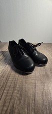 Block 4 Tap Dance Shoes Leather Uppers Size 13 1/2 M Girls Very Good Condition
