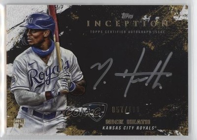 2021 Topps Inception Silver Signings /100 Nick Heath #SS-DW Rookie Auto RC 1k0w