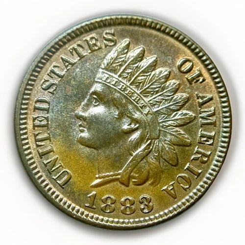 1883 1c Indian Head Cent Penny UNC Choice UNCIRCULATED Near GEM Philadelphia