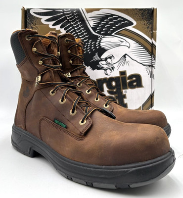 Georgia Boot G9644 Men's NEW Comp-Toe Work Boot Brown US Size 14W