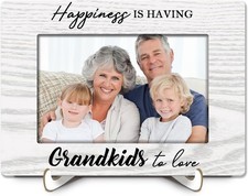 Grandparents Picture Frame 4X6, Grandma Grandpa Wooden Photo Frame For Desk Tabl