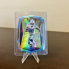 2020 Panini Select Premier Level CeeDee Lamb #157 Light Blue Prizm Die-Cut (RC)