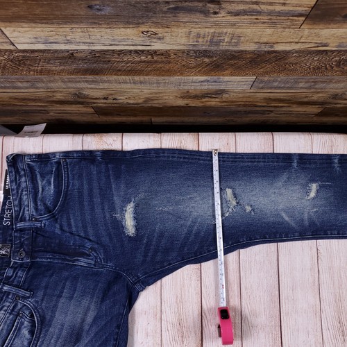 PRPS Le Sabre Mens Denim Medium Wash Slim Tapered Fit Jeans 34 (Fit 35.5x34) NWT - Picture 11 of 19