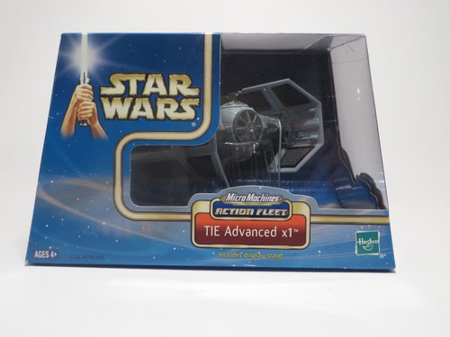 Star Wars Action Fleet TIE Advanced X1 - Hasbro 2002 - Replica Veicolo Con Espositore - Nuovo In Scatola - 4